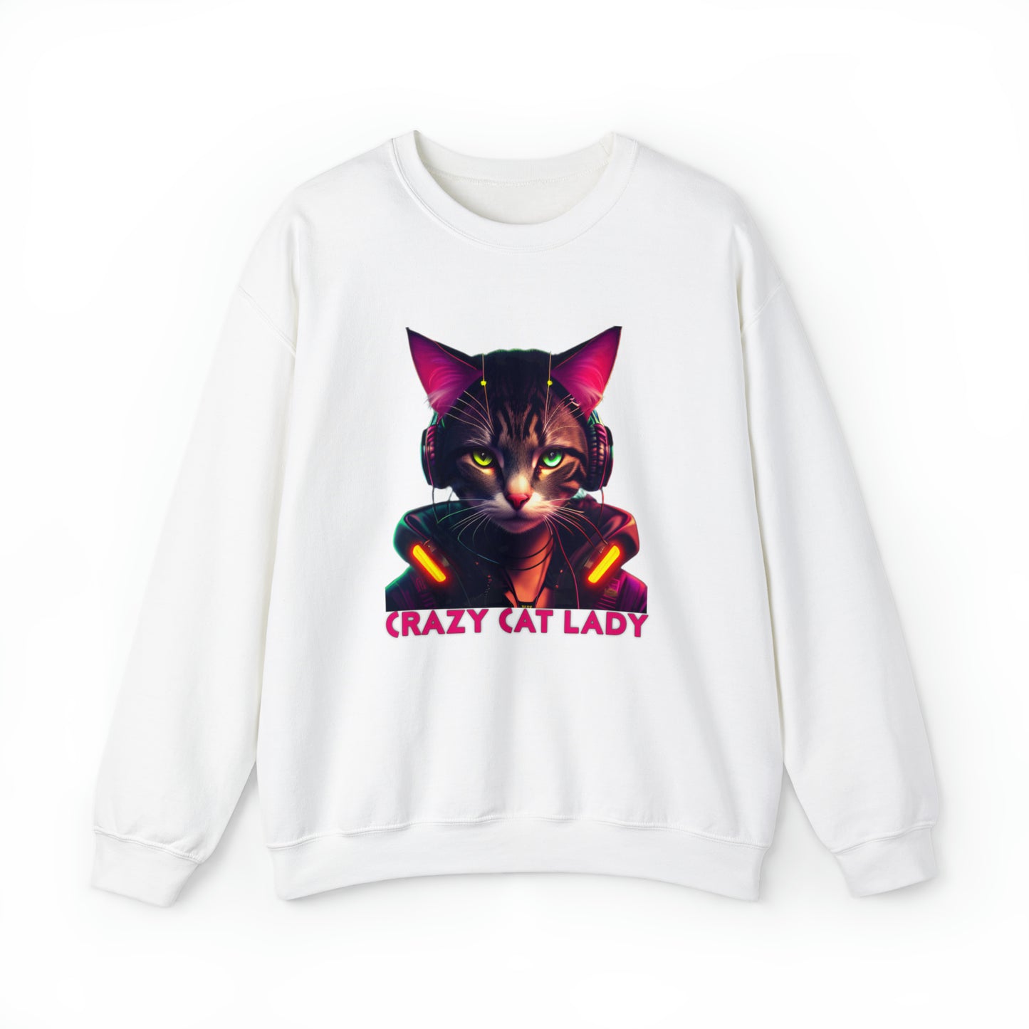 Crewneck Sweatshirt Crazy Cat Lady