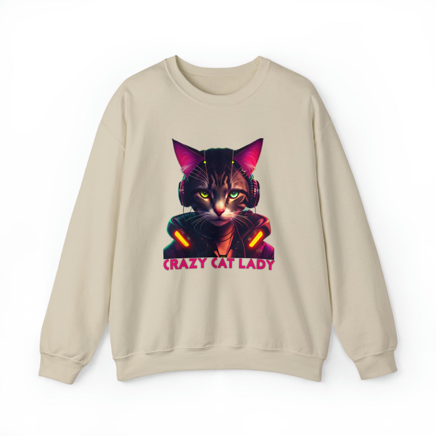 Crewneck Sweatshirt Crazy Cat Lady