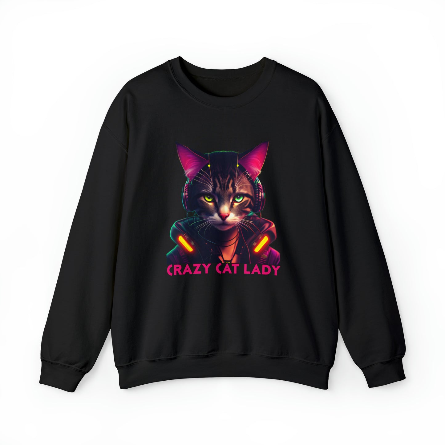 Crewneck Sweatshirt Crazy Cat Lady