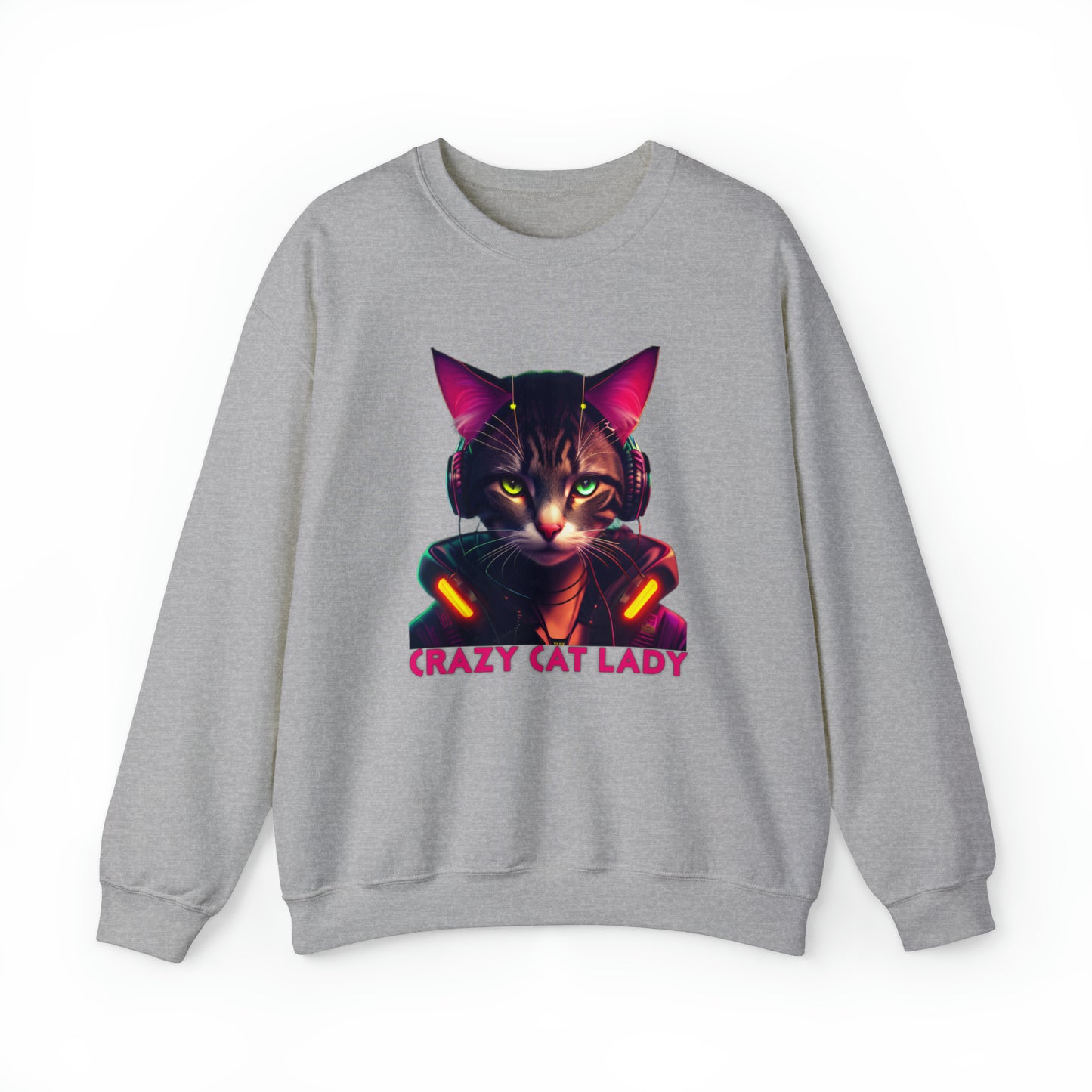 Crewneck Sweatshirt Crazy Cat Lady