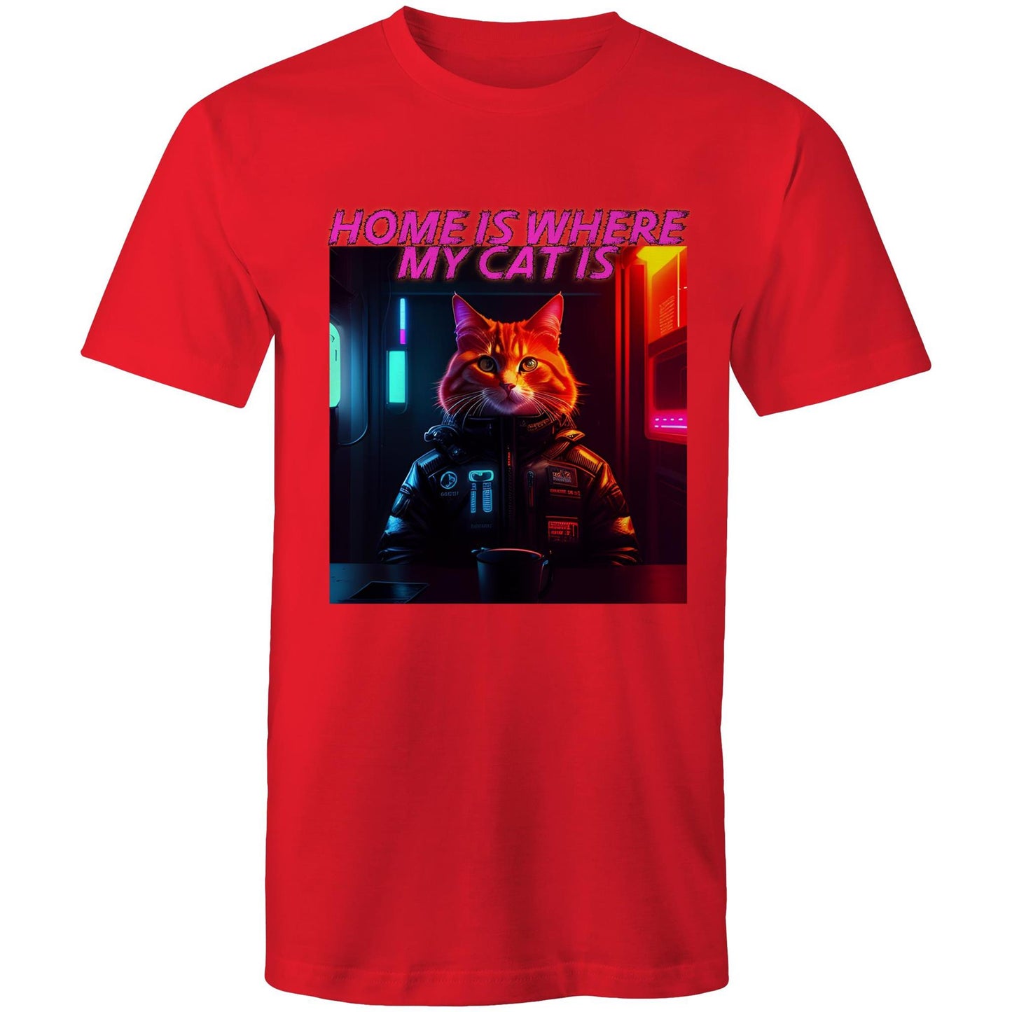 Mens T-Shirt - Home, Cat